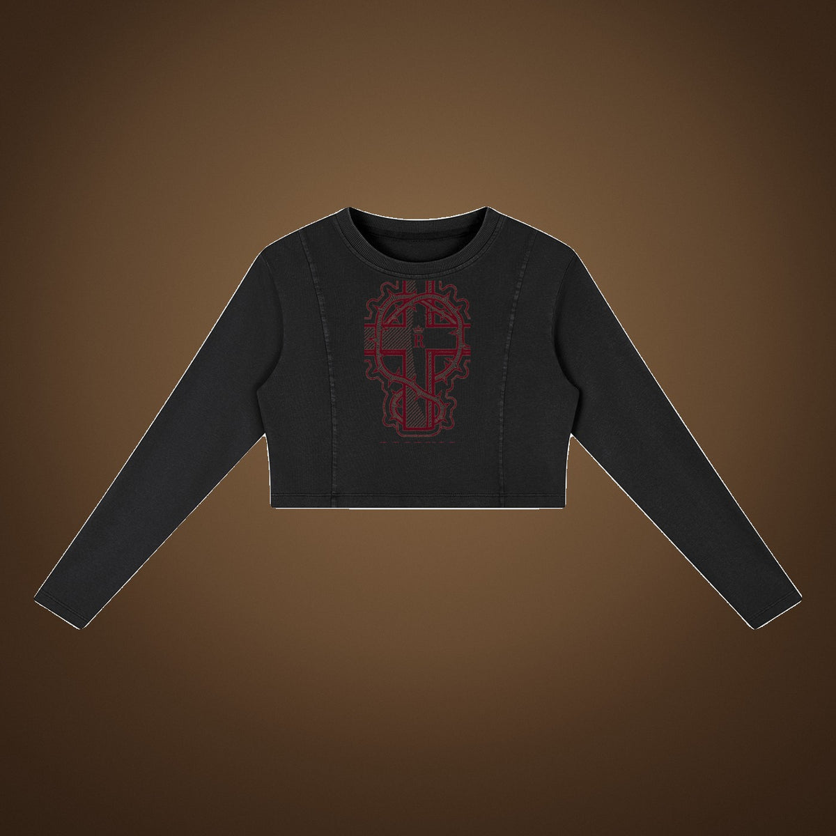 ROODUSC Vintage Faith Crop Sweatshirt