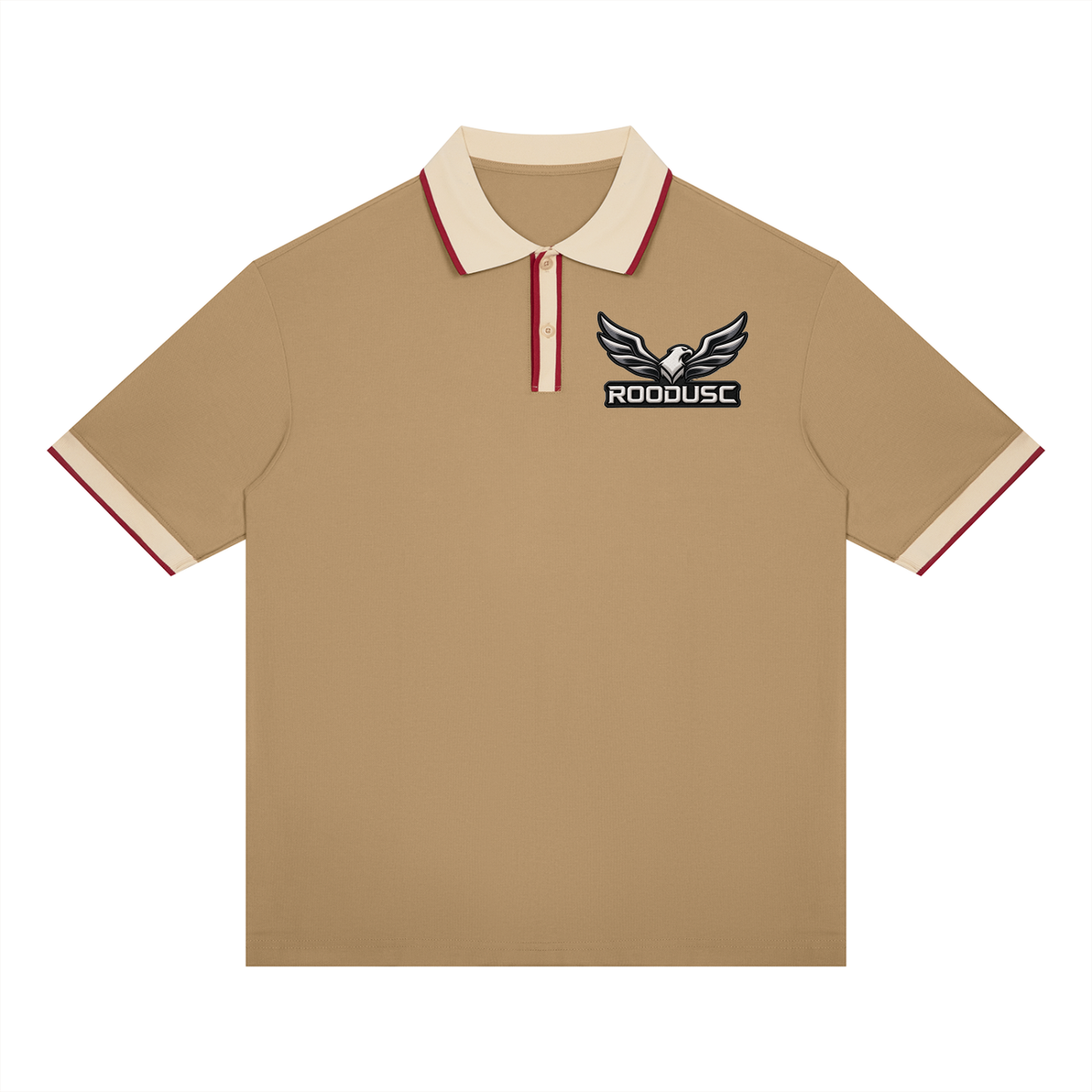 Unisex color block polo shirt