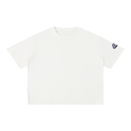 ROODUSC - Camiseta de algodón de corte cuadrado con lavado mineral