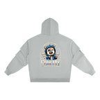 Unisex heavyweight ruched sleeves hoodie