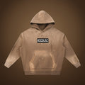 ROODUSC Vintage Washed Frayed Fleece Hoodie