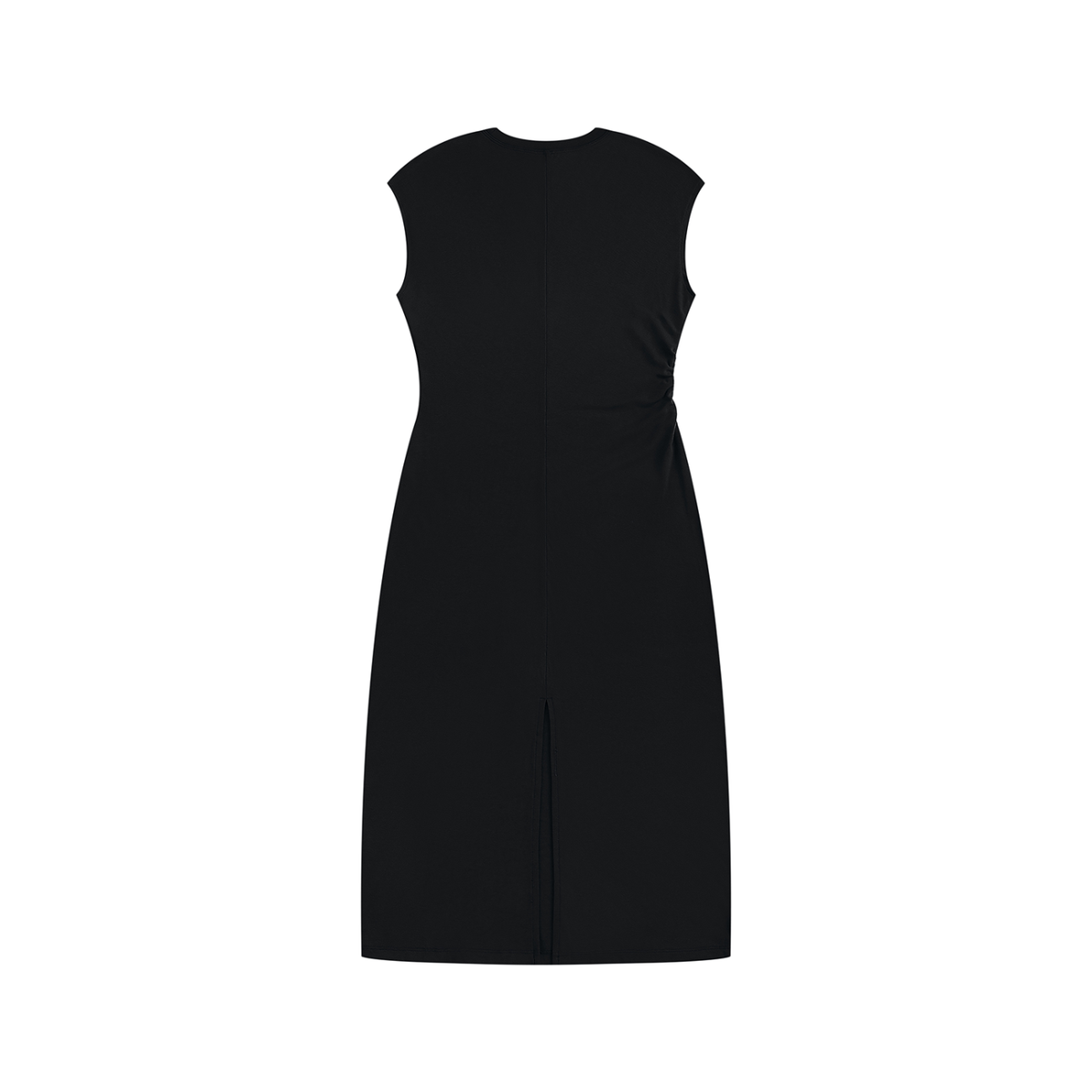 Vestido Fruncido sin Mangas