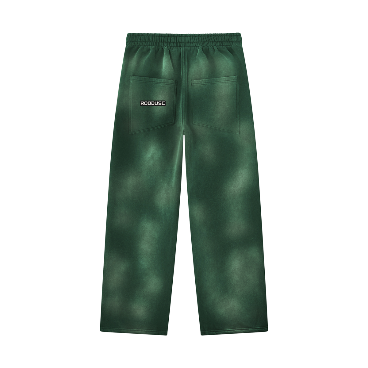 ROODUSC-Pantalones de chándal unisex de pierna ancha con efecto desteñido por el sol