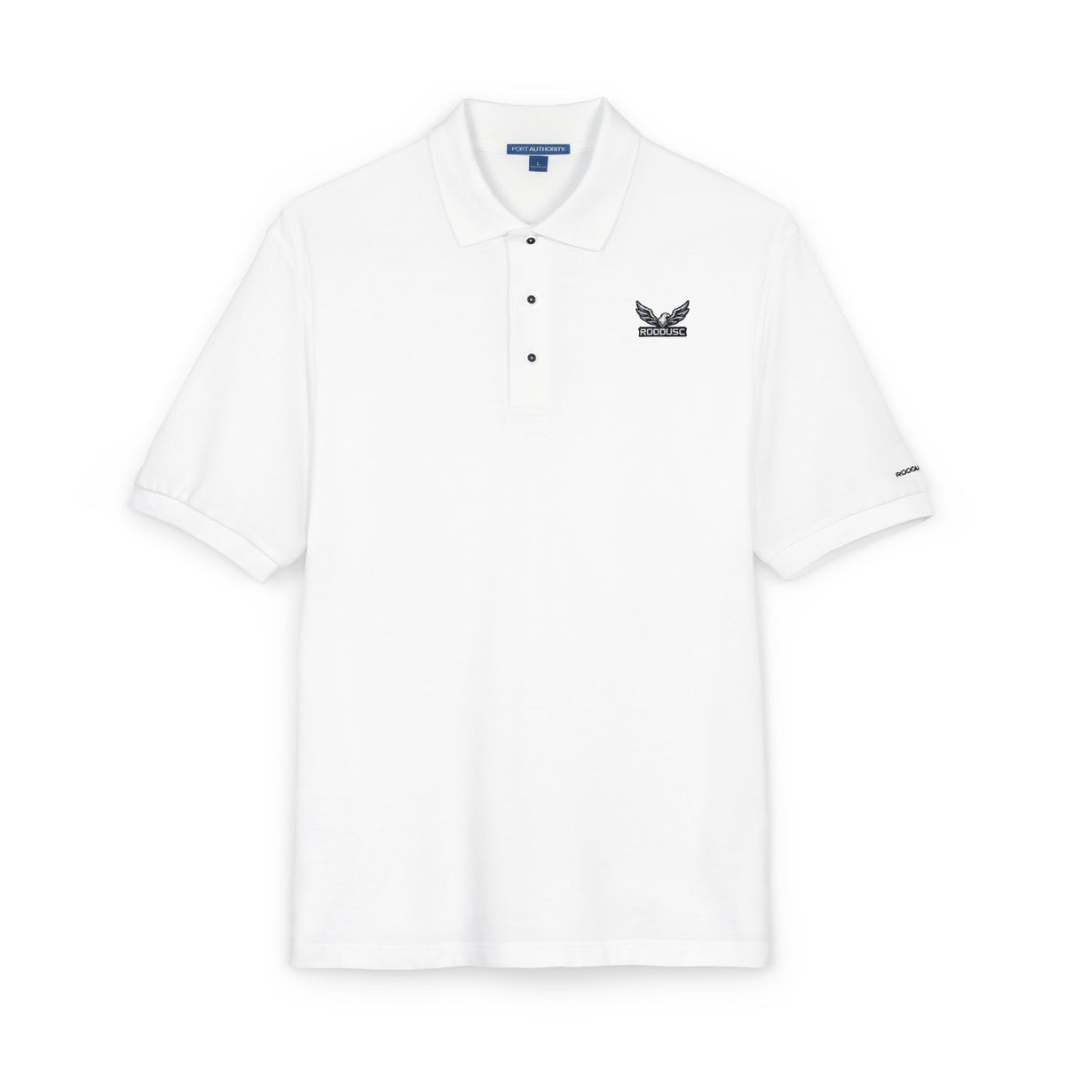 ROODUSC-Camisa tipo polo con astas de ciervo bordadas