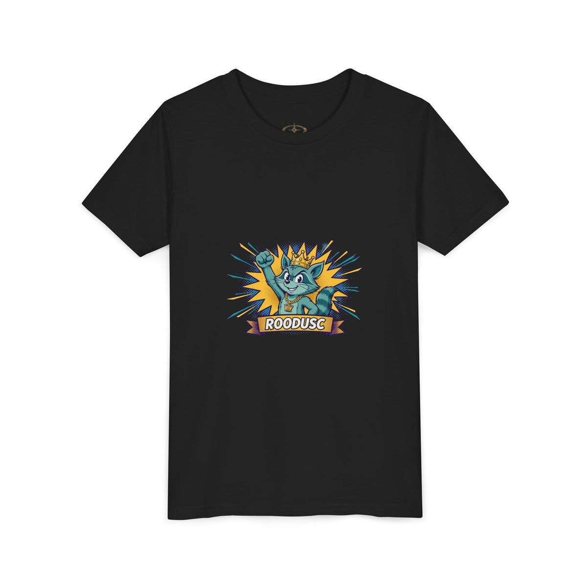 Comic Raccoon Tee — Kids