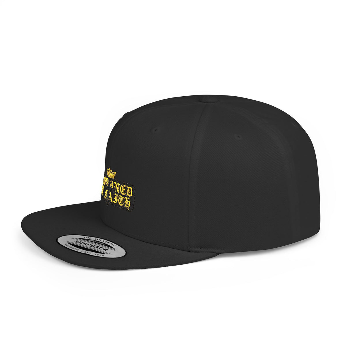 Crowned in Faith Snapback — Noir