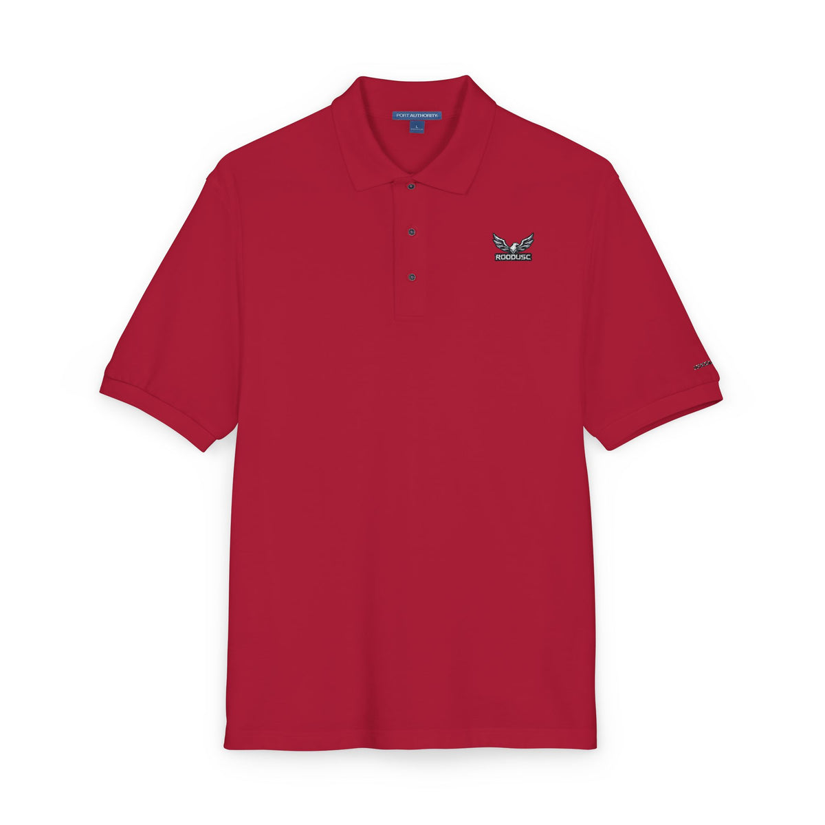 ROODUSC-Camisa tipo polo con astas de ciervo bordadas
