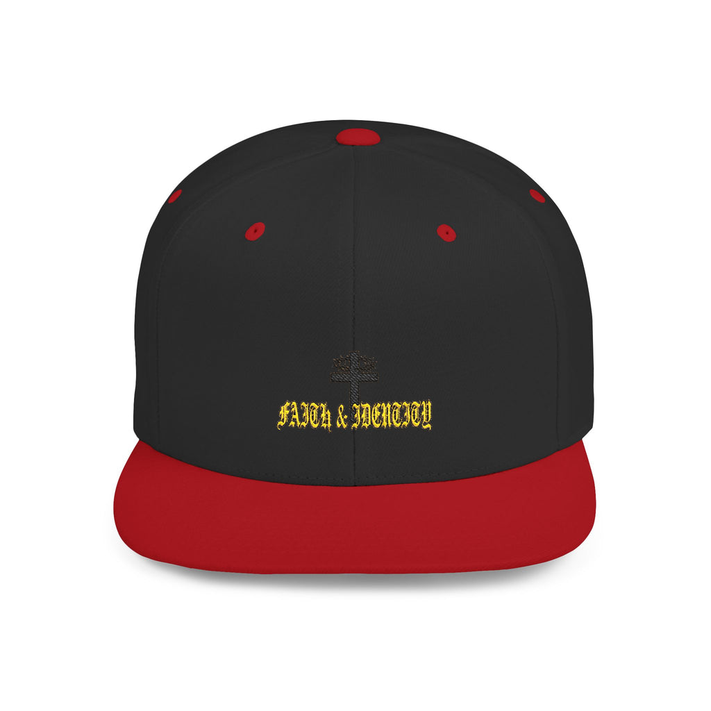 Faith & Identity Snapback — Noir/Rouge