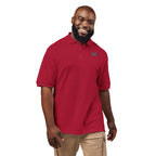 ROODUSC-Camisa tipo polo con astas de ciervo bordadas