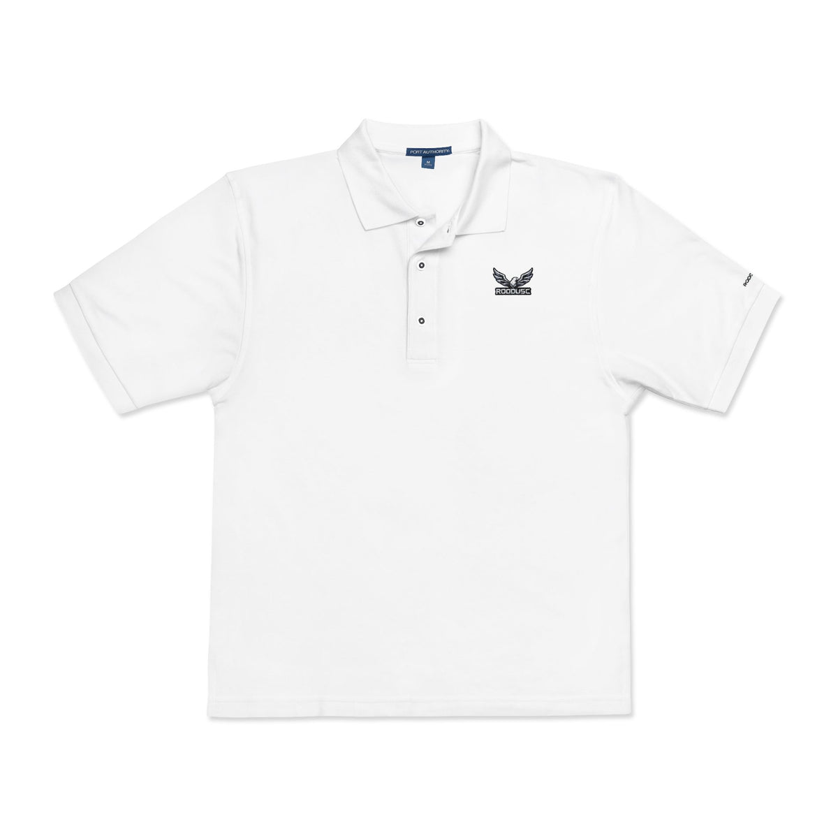 ROODUSC-Camisa tipo polo con astas de ciervo bordadas