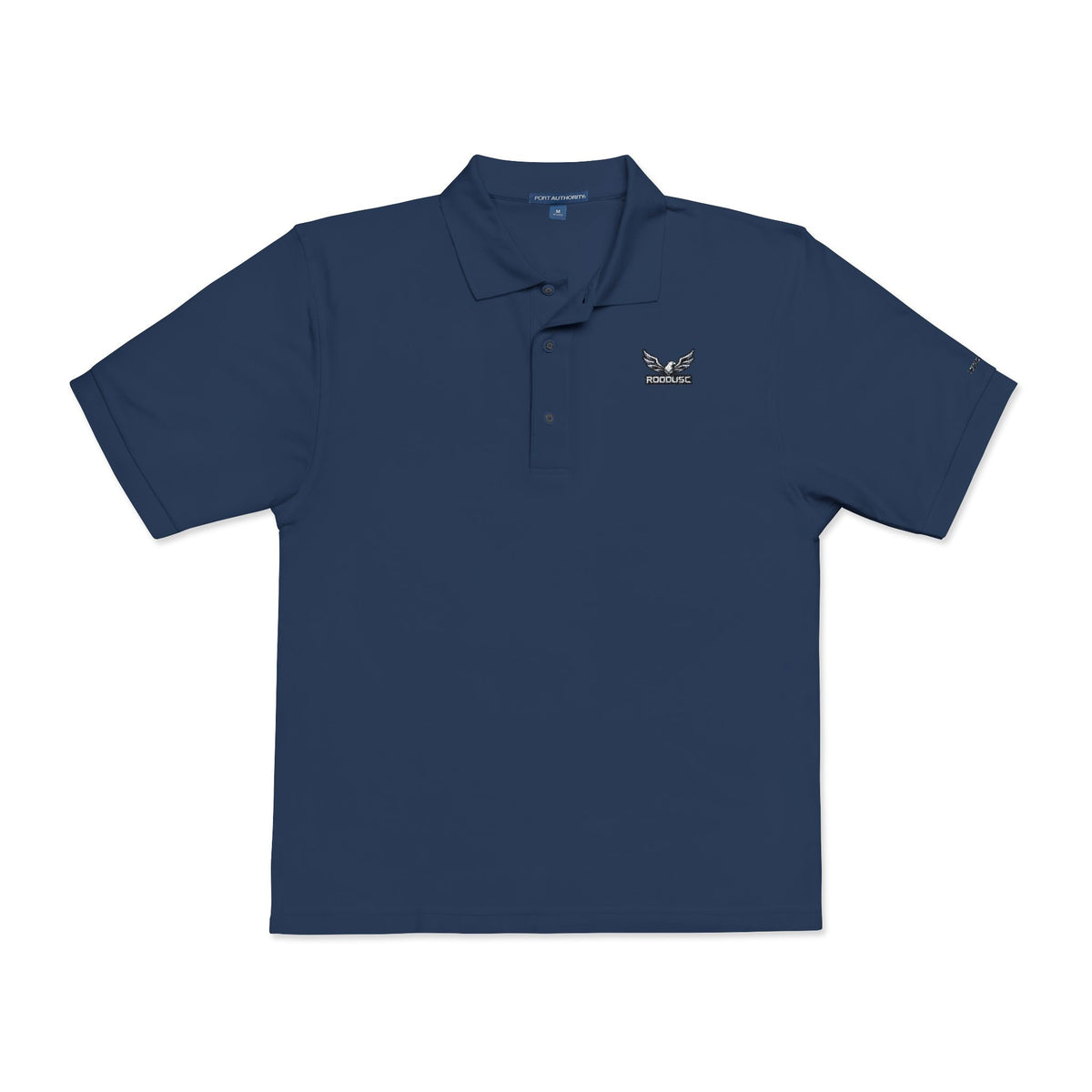 ROODUSC-Camisa tipo polo con astas de ciervo bordadas