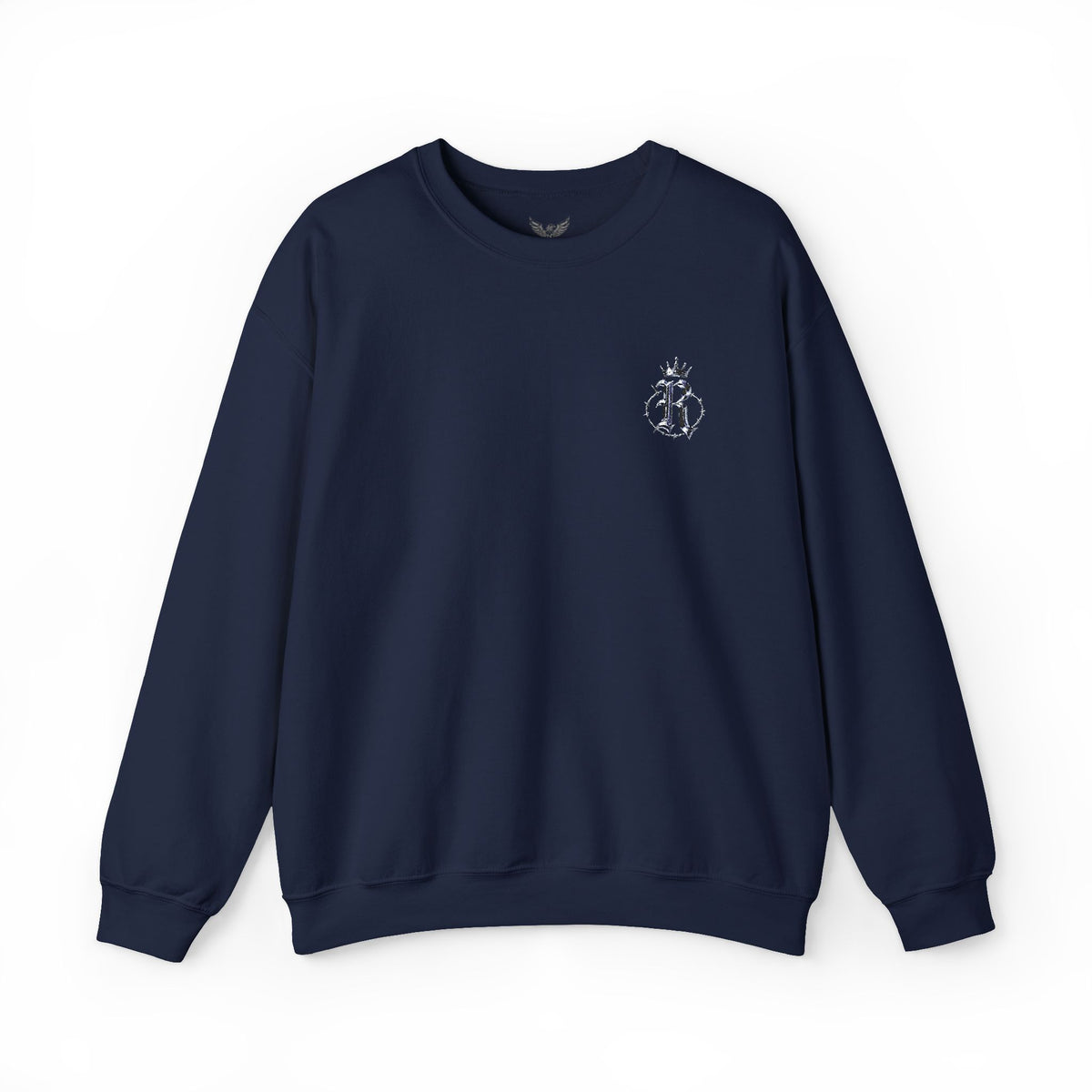 Anchor Crest Crewneck Sweatshirt — Nautical Vintage Anchor Logo