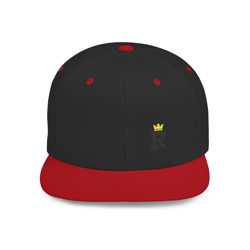 Side-R Monogram Snapback — Negro/Rojo
