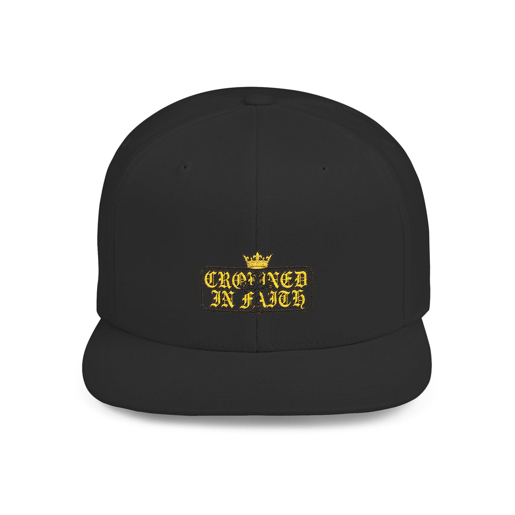 Crowned in Faith Snapback — Negro