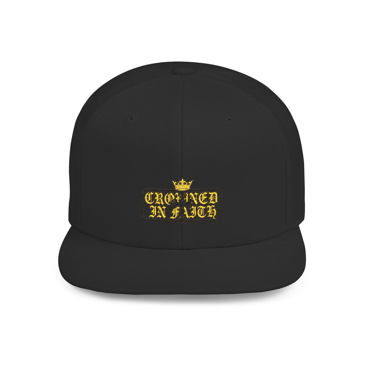 Crowned in Faith Snapback — Noir