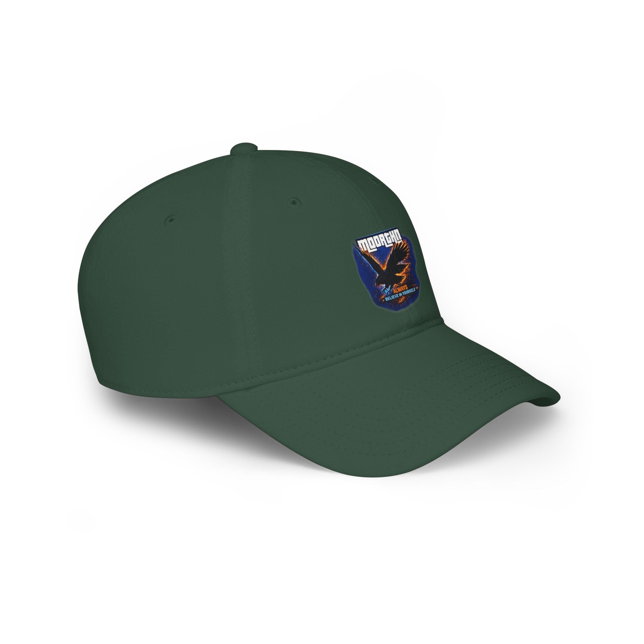Eagle Patch Baseball Cap – Vintage "Moorcha" Logo Low Profile Hat