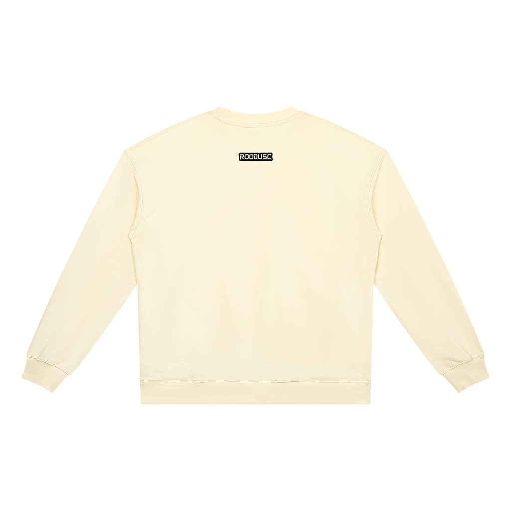 ROODUSC-Sudadera unisex de cuello redondo de gramaje alto