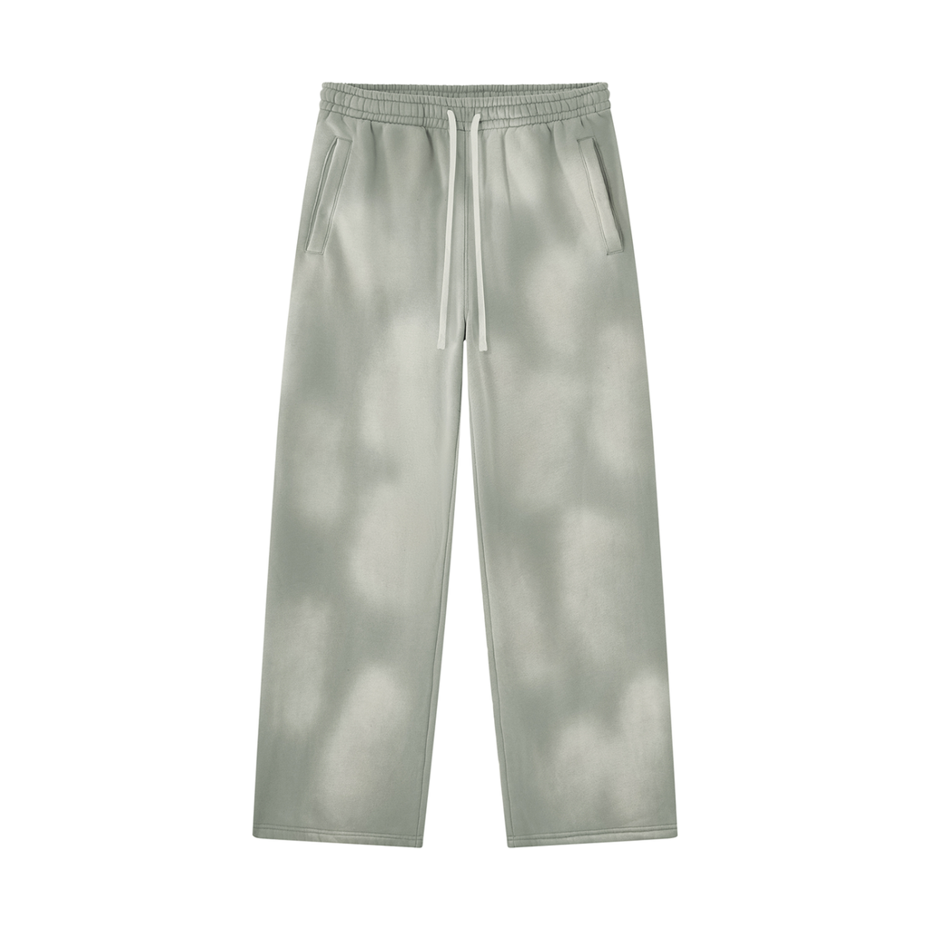 ROODUSC - Pantalon de jogging unisexe ample en molleton effet délavé