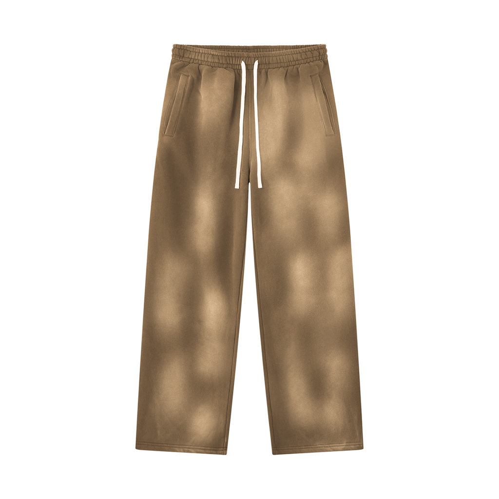 ROODUSC - Pantalon de jogging unisexe ample en molleton effet délavé