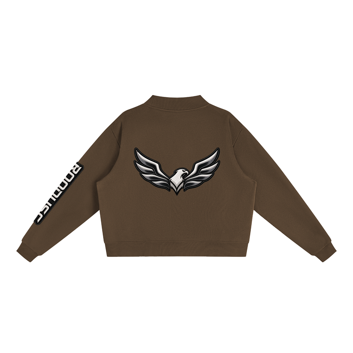 ROODUSC-Sudadera esencial de cuello alto de tejido polar