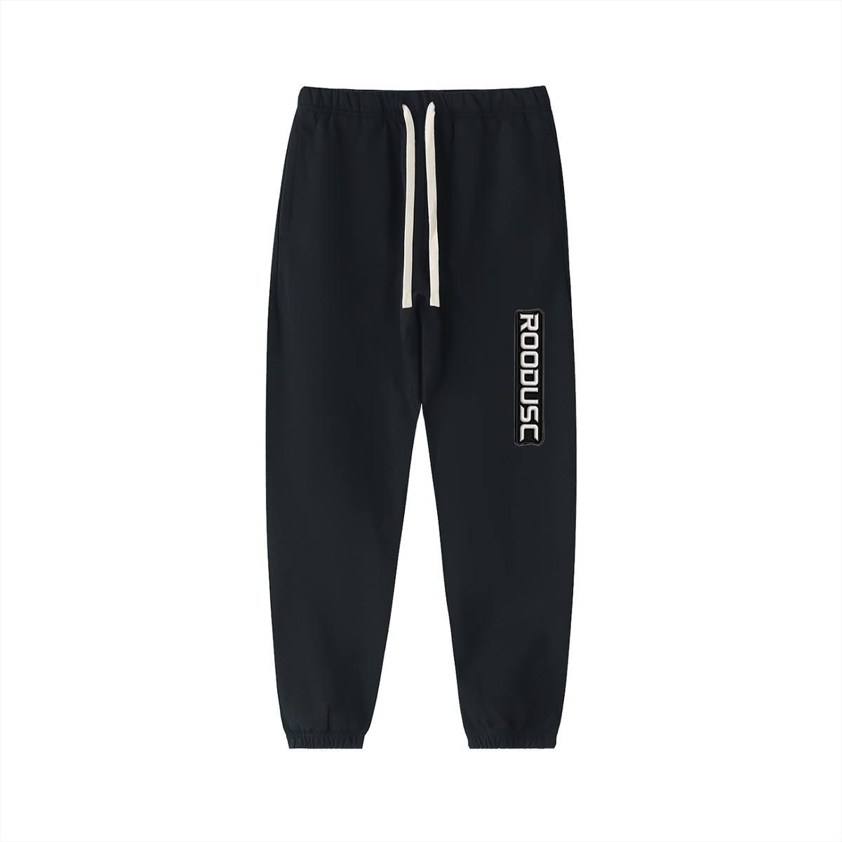 ROODUSC-Pantalones de chándal de algodón pesado esencial