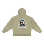 Unisex heavyweight ruched sleeves hoodie