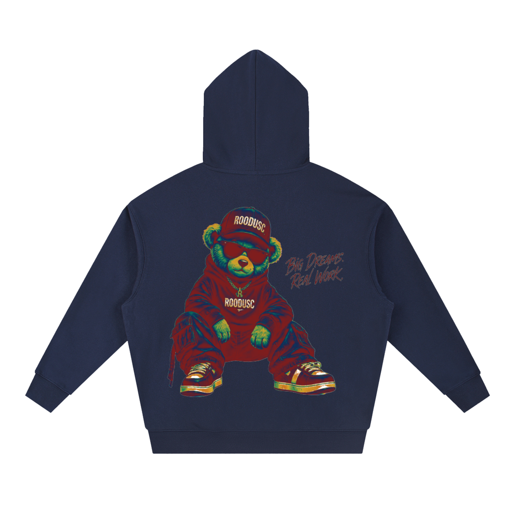 Sudadera con capucha ROODUSC, corte cuadrado, gramaje pesado y hombros caídos
