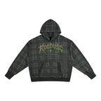 Sudadera con capucha unisex de cuadros en bloque de color
