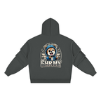 Unisex heavyweight ruched sleeves hoodie