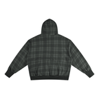 Sudadera con capucha unisex de cuadros en bloque de color