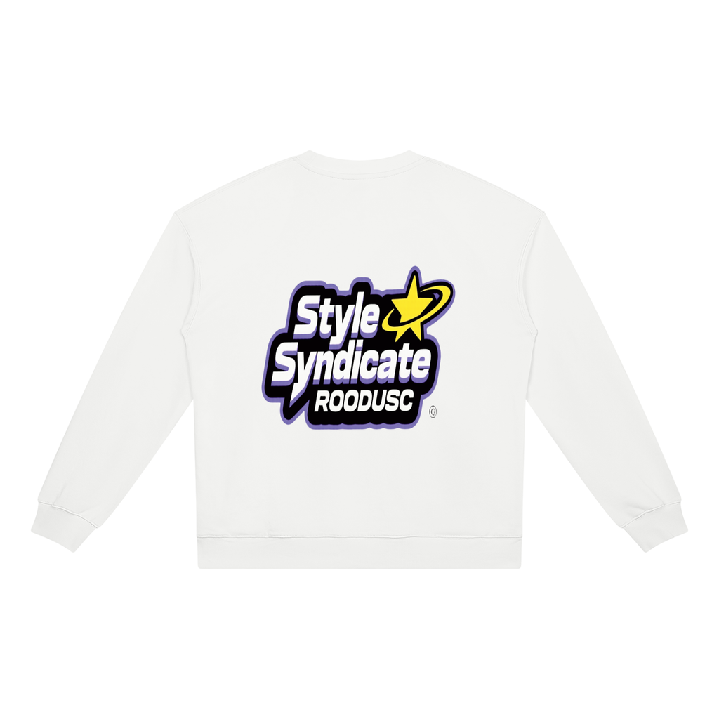 ROODUSC- Sudadera unisex de cuello redondo de gramaje elevado