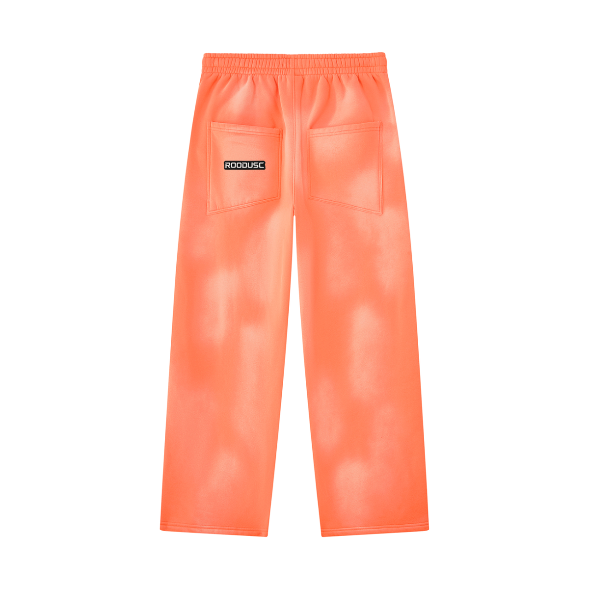 ROODUSC-Pantalones de chándal unisex de pierna ancha con efecto desteñido por el sol