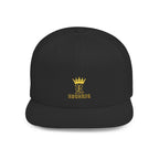 Crowned-R Snapback — Negro