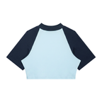 ROODUSC - T-shirt court raglan color block pour femme