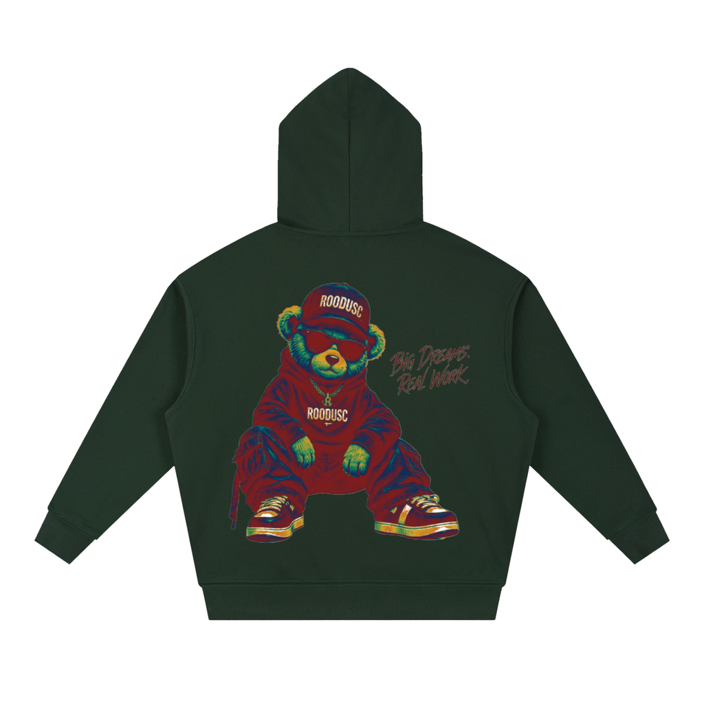 Sudadera con capucha ROODUSC, corte cuadrado, gramaje pesado y hombros caídos
