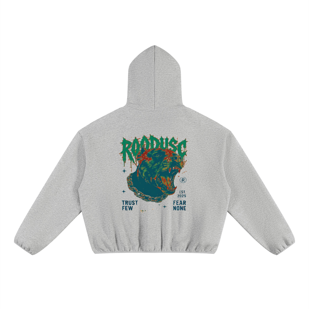 Unisex boxy piping fleece hoodie