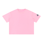 ROODUSC - Camiseta de algodón de corte cuadrado con lavado mineral