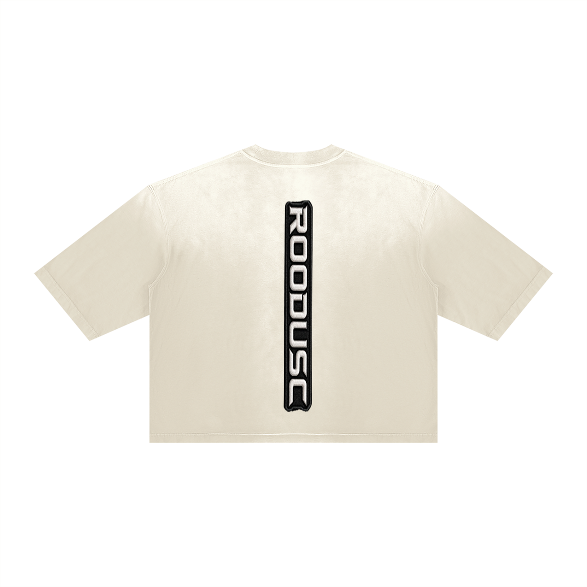 T-shirt unisexe ROODUSC coupe boxy, effet délavé vintage