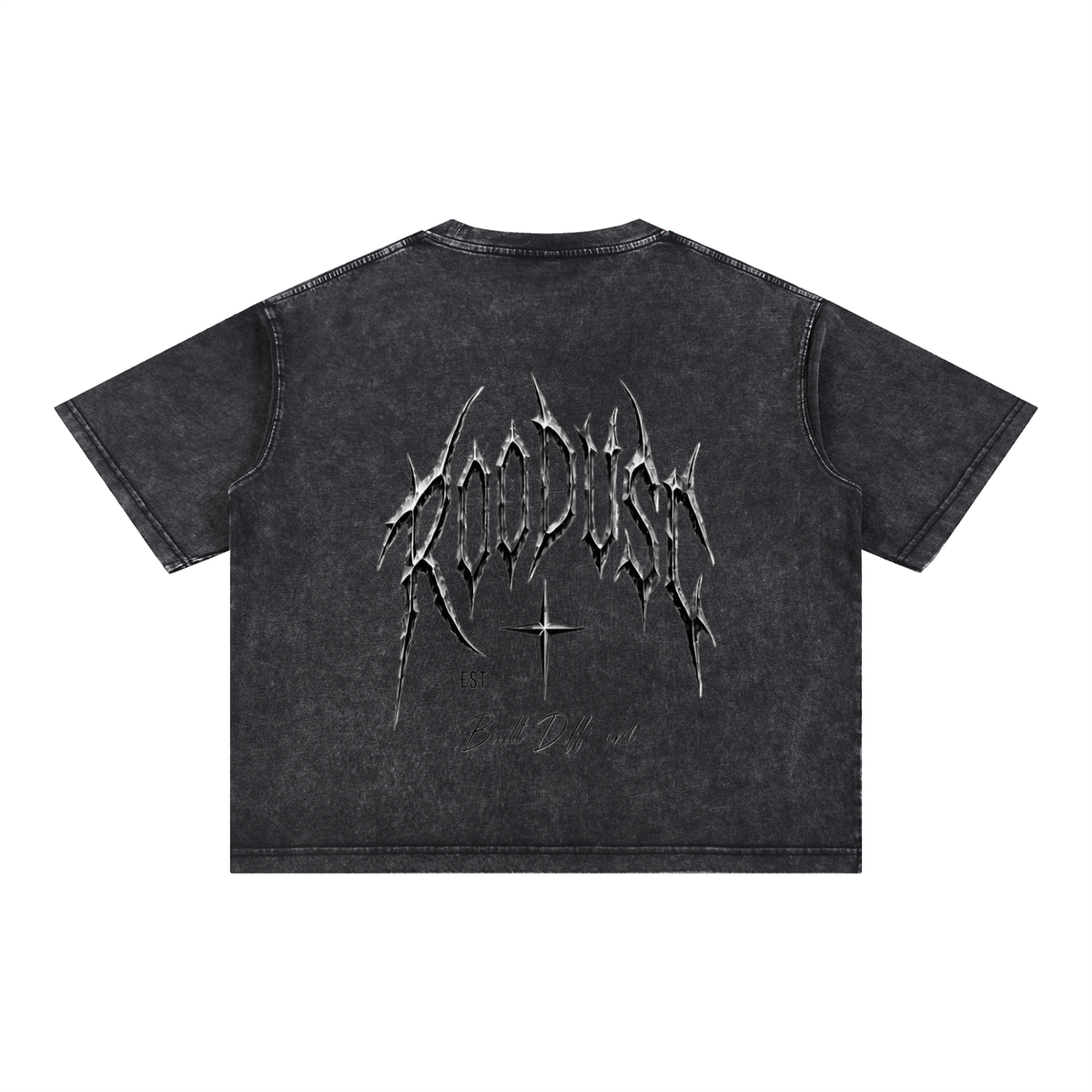Camiseta de Algodón con Lavado Mineral de Corte Holgado