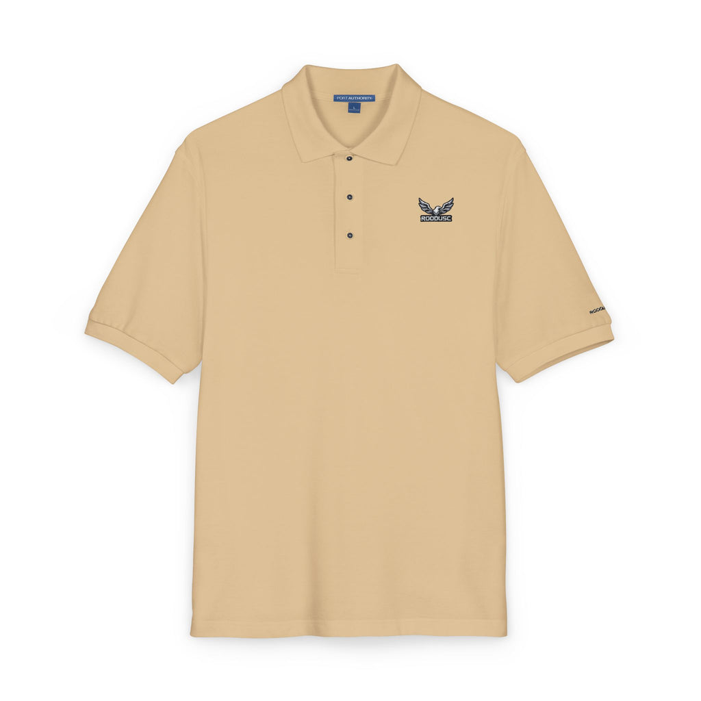 ROODUSC-Camisa tipo polo con astas de ciervo bordadas