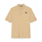 ROODUSC-Camisa tipo polo con astas de ciervo bordadas