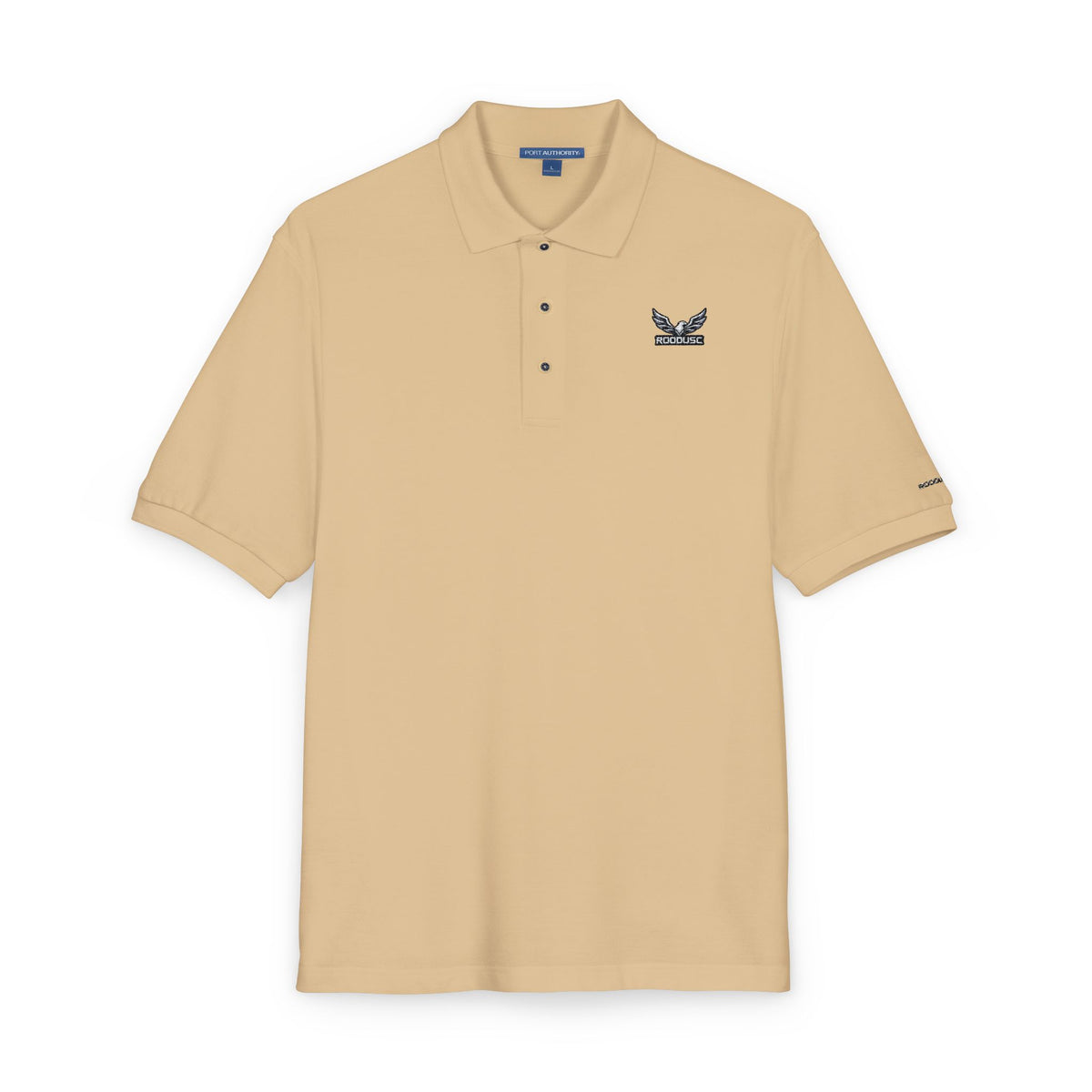 ROODUSC-Camisa tipo polo con astas de ciervo bordadas