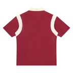 Unisex color block quarter zip polo shirt