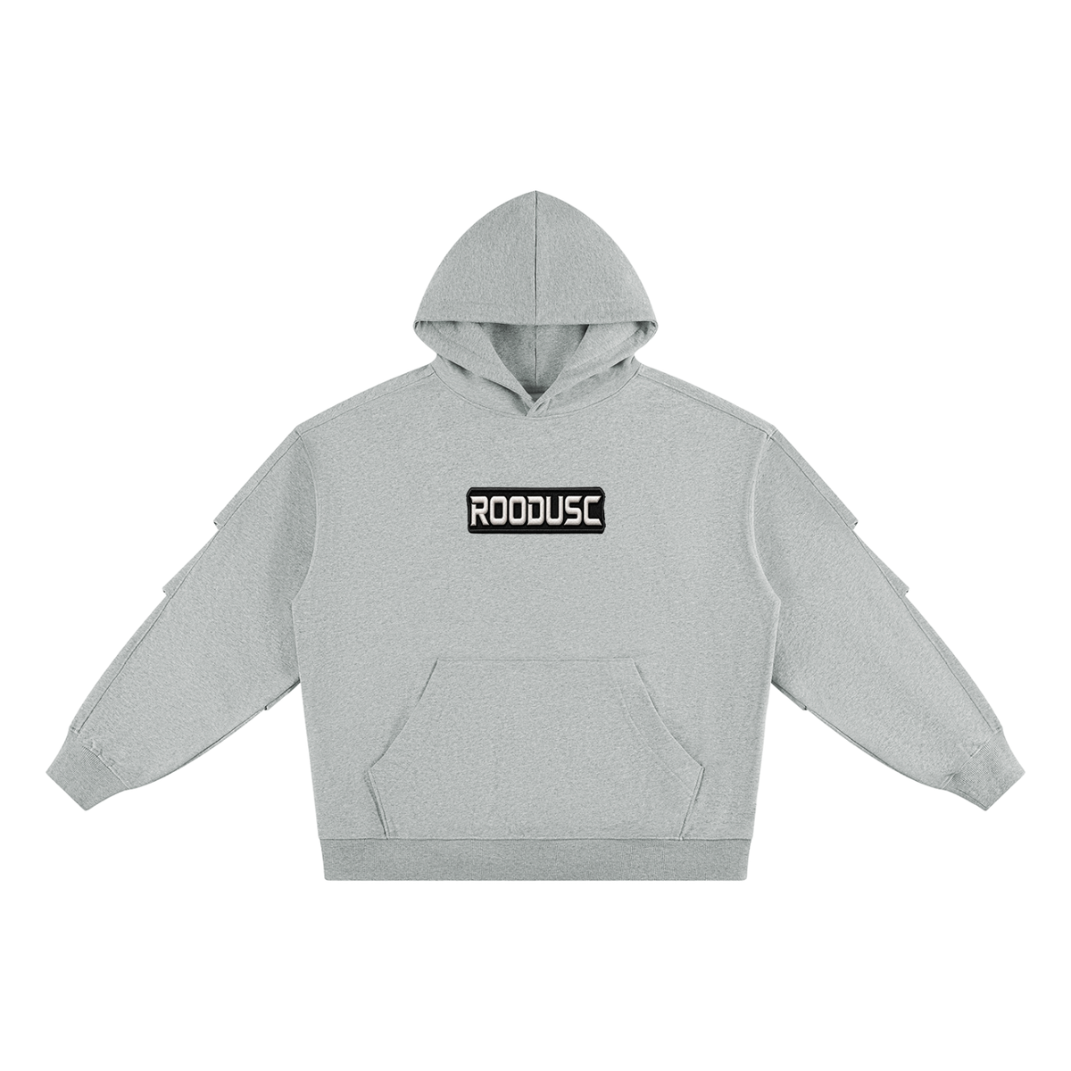 ROODUSC- Sudadera con capucha unisex de gramaje pesado y mangas fruncidas