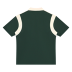 Unisex color block quarter zip polo shirt
