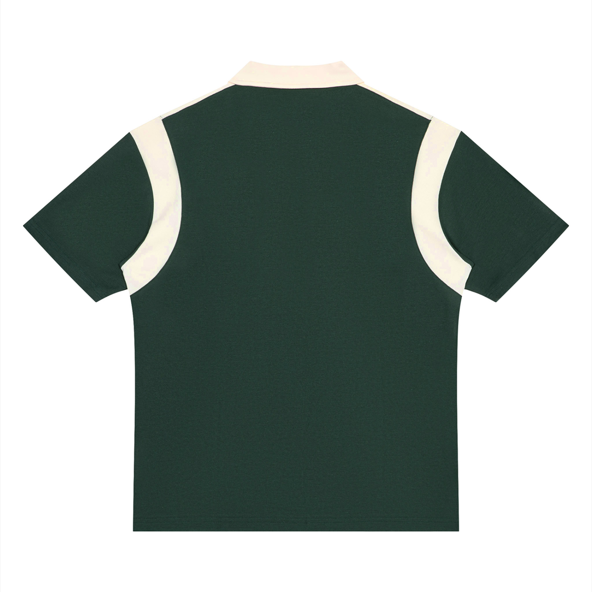 Unisex color block quarter zip polo shirt