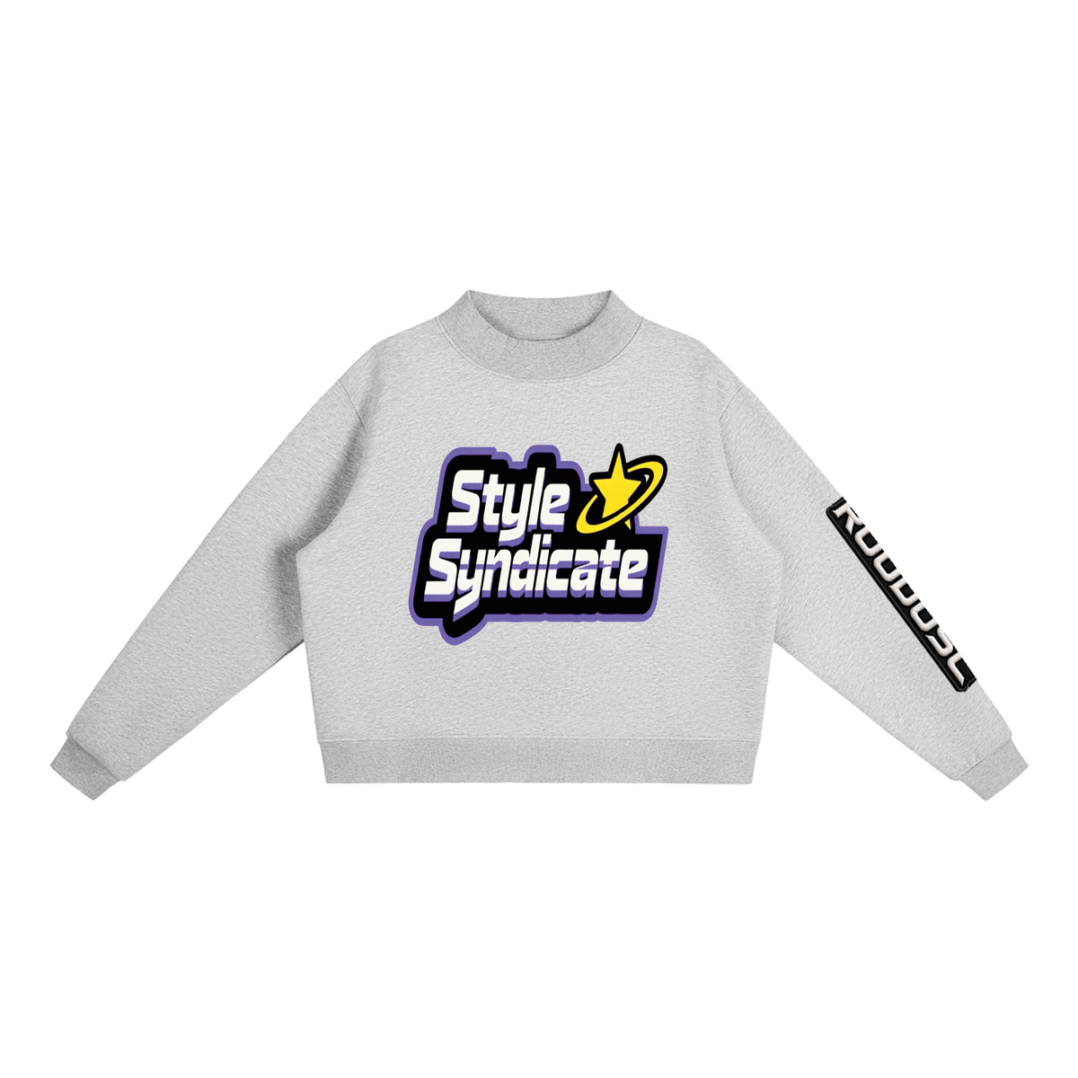 ROODUSC-Sudadera esencial de cuello alto de tejido polar