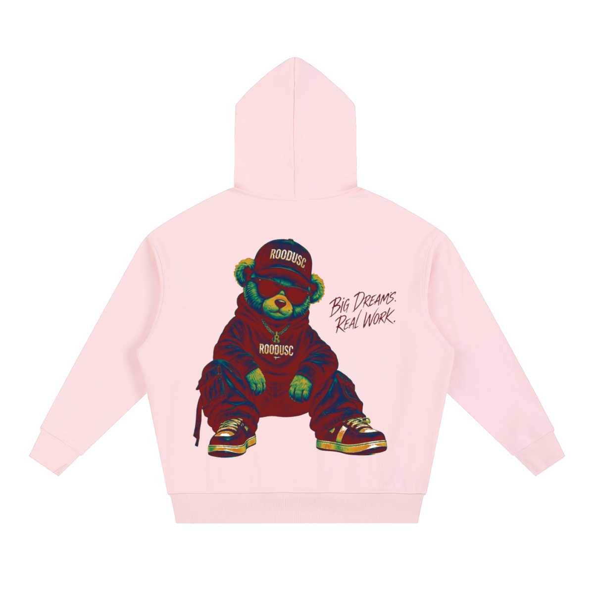 Sudadera con capucha ROODUSC, corte cuadrado, gramaje pesado y hombros caídos