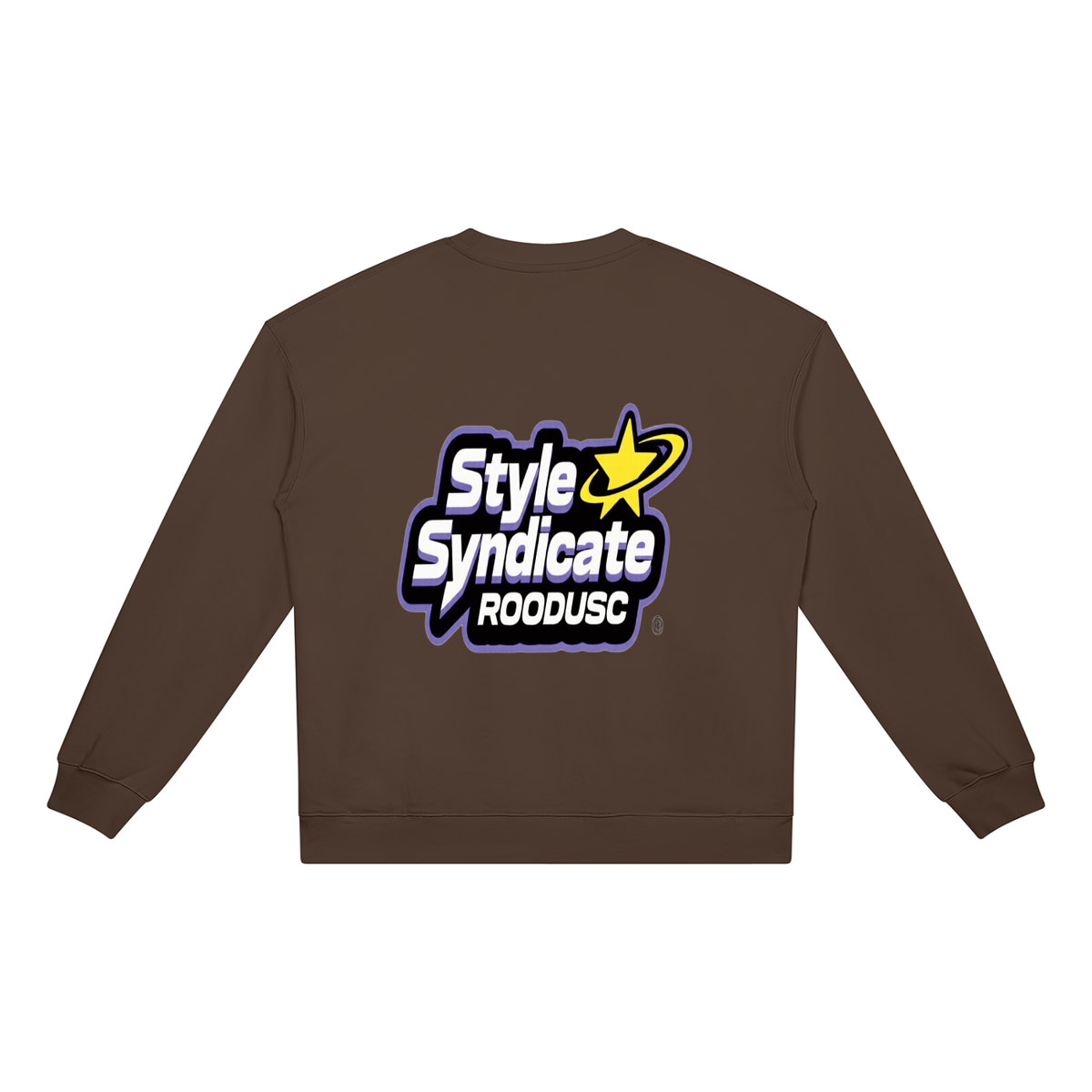 ROODUSC- Sudadera unisex de cuello redondo de gramaje elevado