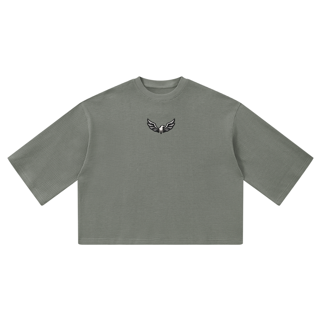 Unisex waffle boxy T-shirt
